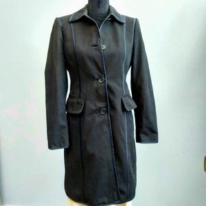 Banana Republic Black Frock Coat sz S
